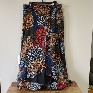 Maurices faux wrap maxi skirt